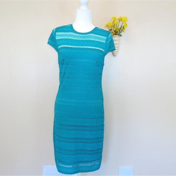 Laundry by Design Dresses & Skirts - Laundry by Design Teal Lace Dress 4